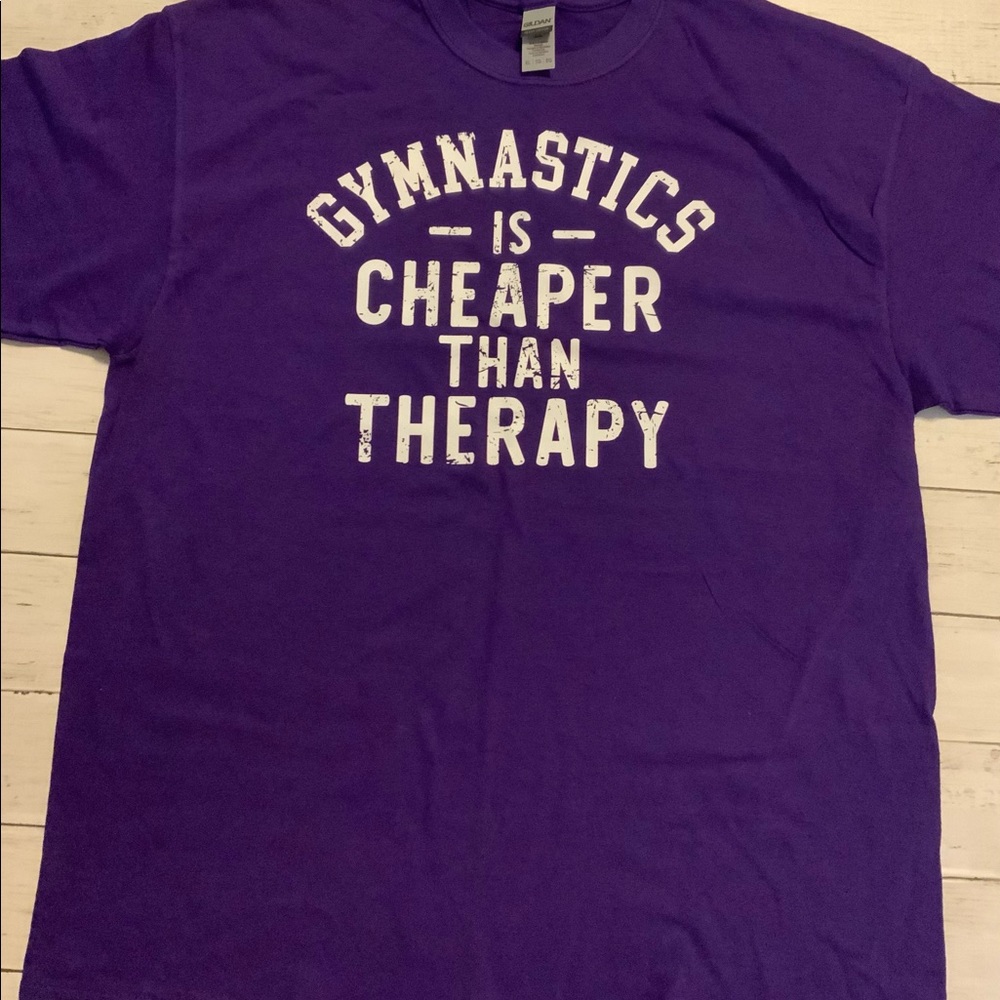 Gilden T-shirt, Gymnastics Therapy, XL, Purple